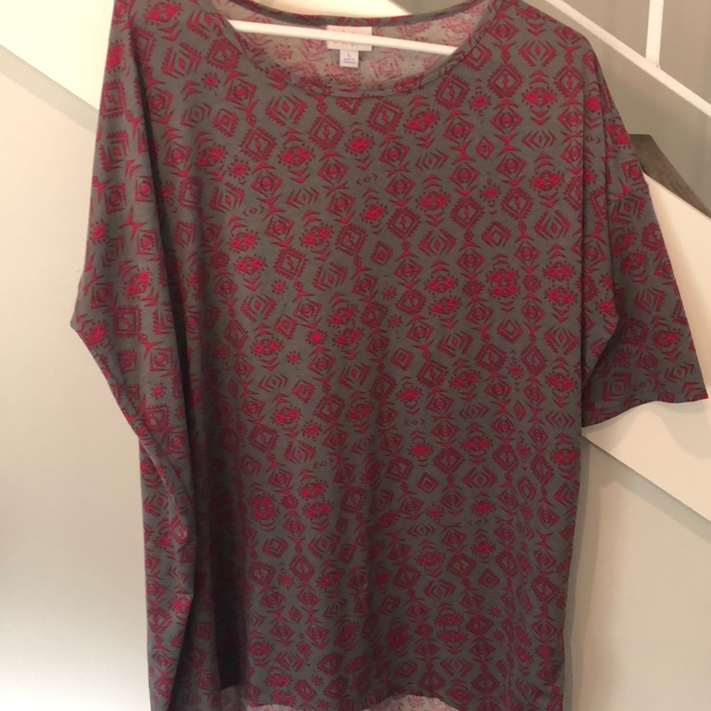 Gray and Pink Aztec Irma by Lularoe